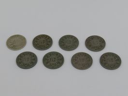 10 Räppler aus 1850 und 1912 bis 1930