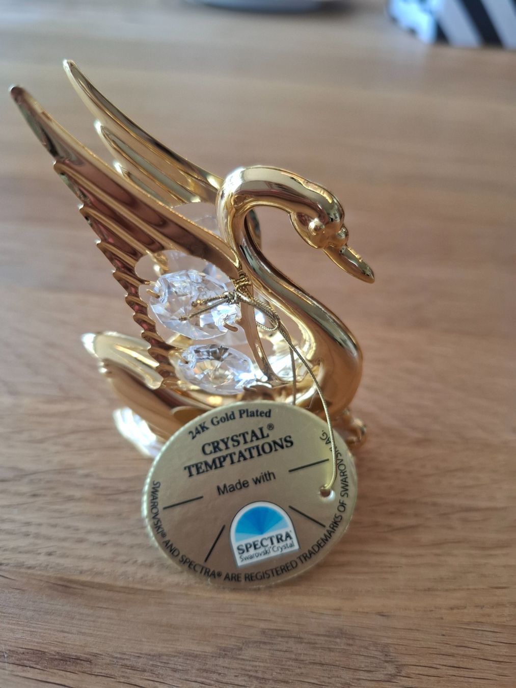 Statuette: 24K Gold Crystal Swarowski Temptations Schwan, neu – Nuovo (secondo la descrizione) da Romanshorn venduto da lichtmond2022 1