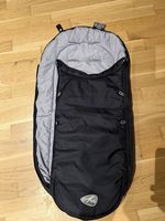 TFK Kinderwagen-Fusssack  Schwarz/Grau mit Reissverschluss 