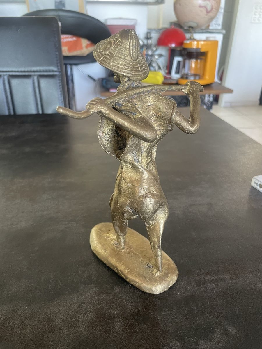 Figuren: Statuette Sage Africain en Bronze Technique Cire Perdue – Gebraucht aus Vallamand von Bricbracbroc82 3