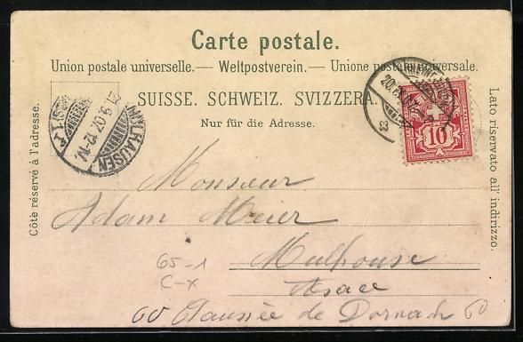 Cartoline postali: Rheinfelden /Aargau, Bahnhof Hotel Resta – Usato da Berlin venduto da bartko-reher 1