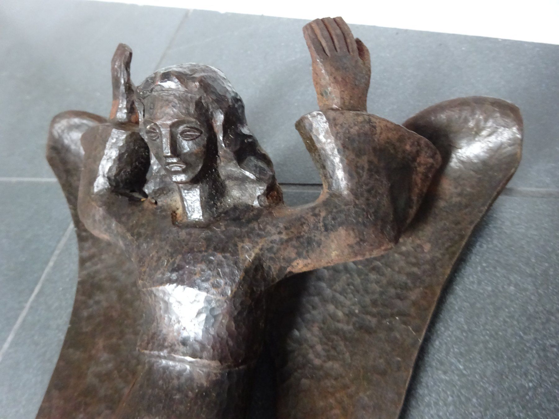 Sculture & Statue: Engel Eisen Krippe – Usato da Esslingen venduto da eintagammeer 9
