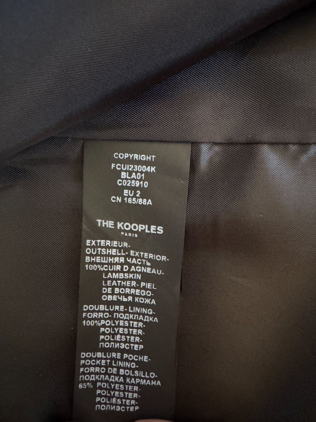 Kooples Giacche: Veste en cuir The Kooples – Usato da Pully venduto da ana_2kcm 2