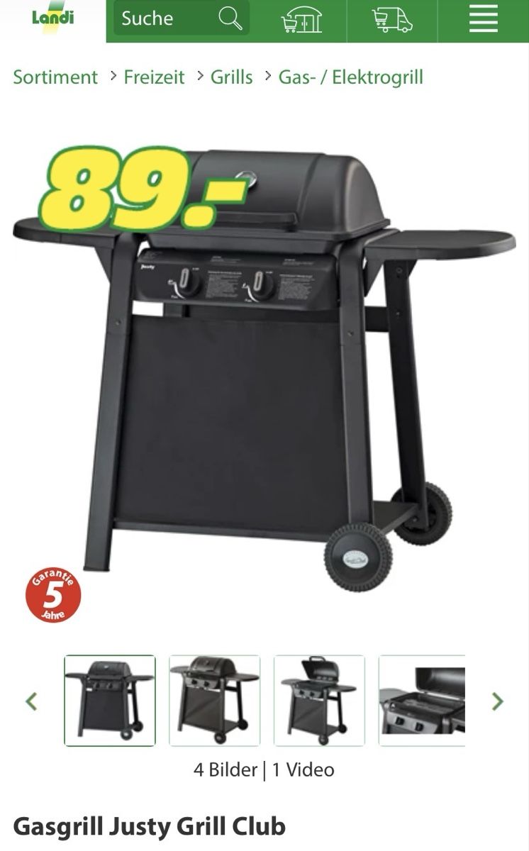 Griglie: Gas Grill – Usato da Rüti ZH venduto da Avem90 1