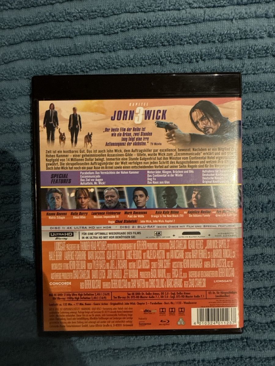 Alle DVDs: John Wick 3 4K Ultra HD Blu-ray – Gebraucht aus Buchs SG von Tolm 1