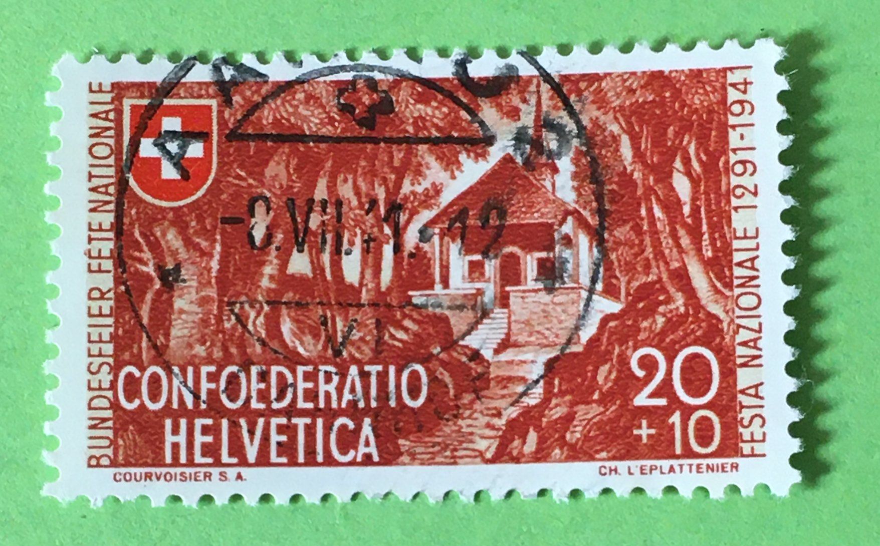 Tutti i francobolli: Nr.B 14 GESTEMPELT 1941    – Usato da Aarau venduto da Billa007