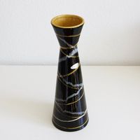 VINTAGE 50er | Mid-Century Keramik Vase 28cm | SCHEURICH 520