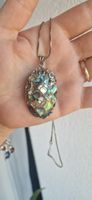  Anhänger mit 4 Diamanten und Abalone/Paua-Perlmu