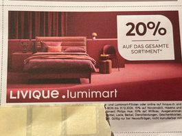 Gutschein Livique 20%