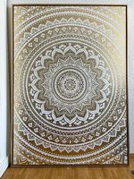 Mandala gross weiss/gold