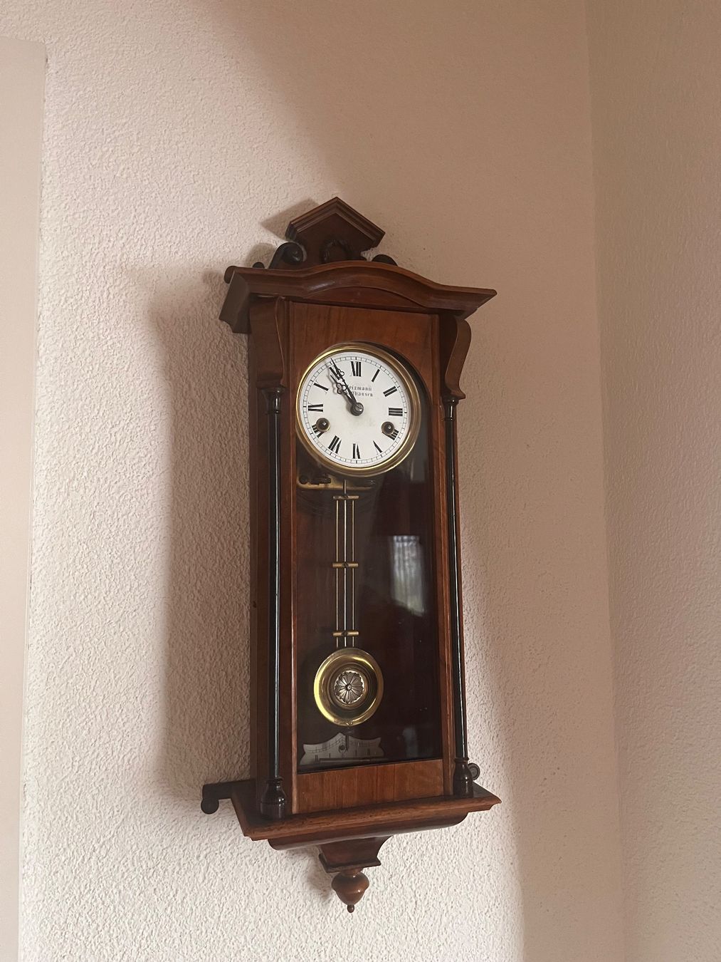 Orologi da terra & Orologi da parete: Wanduhr J. Heizmann Schaffhausen – Usato da Steckborn venduto da bluepapillon