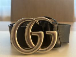 Gucci Gürtel Schwarz mit GG Schnalle