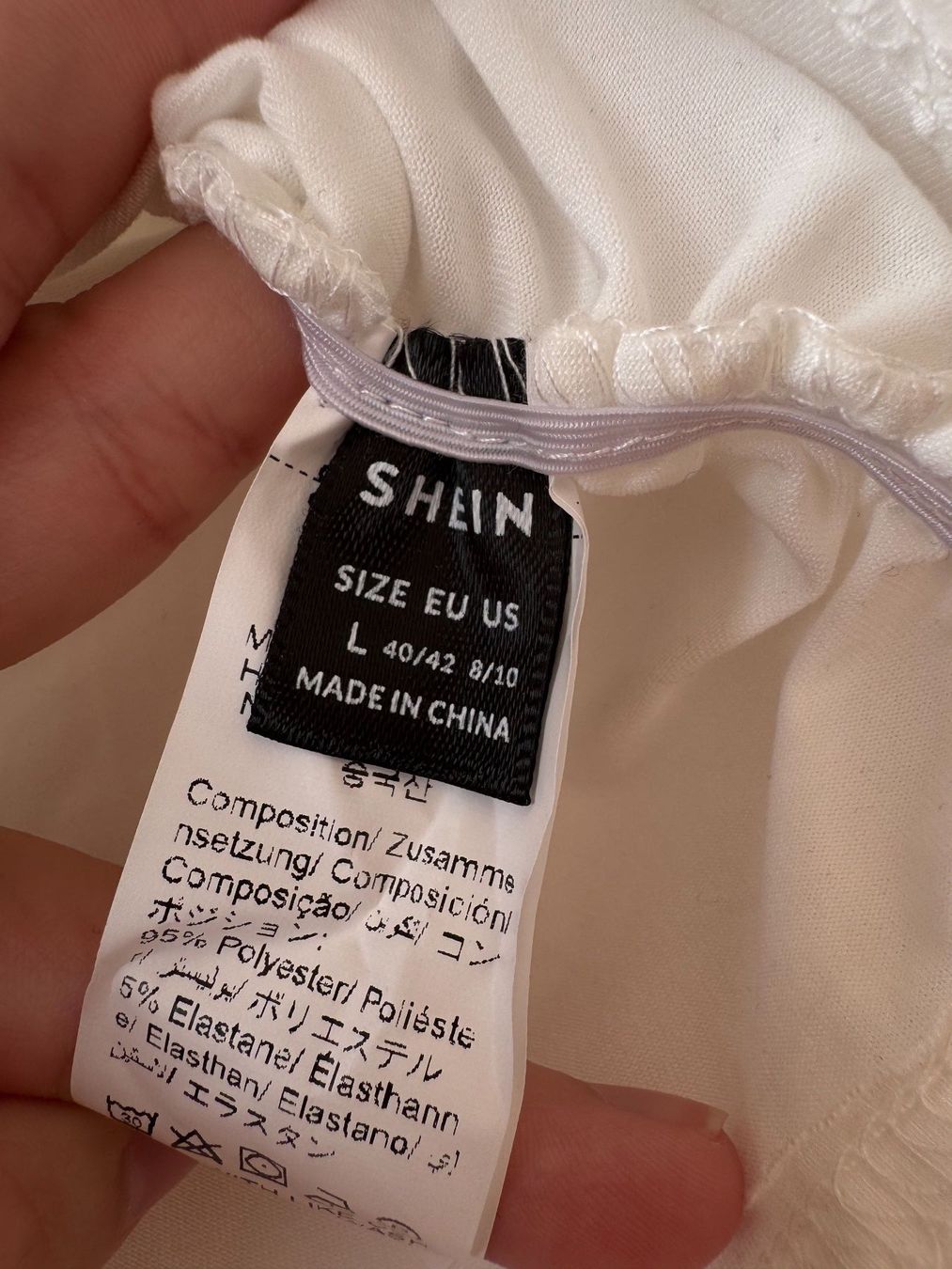 Shein Top: Haut blanc chic – Nuovo (secondo la descrizione) da Montreux venduto da iizaa811 3