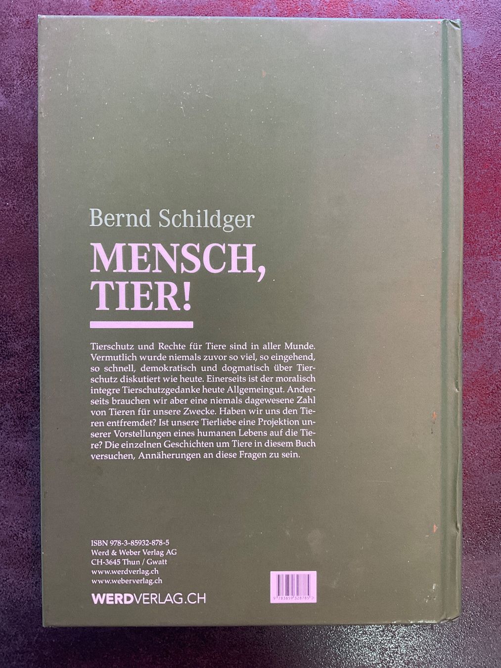 Libri: "Mensch, Tier!" de Bernd Schildger - – Usato da Avenches venduto da Lactobacille 1