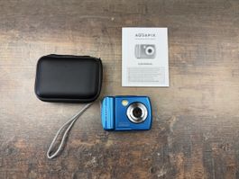 Digitalkamera AQUAPIX W2024 SPLASH blau inkl. Speicherkarte