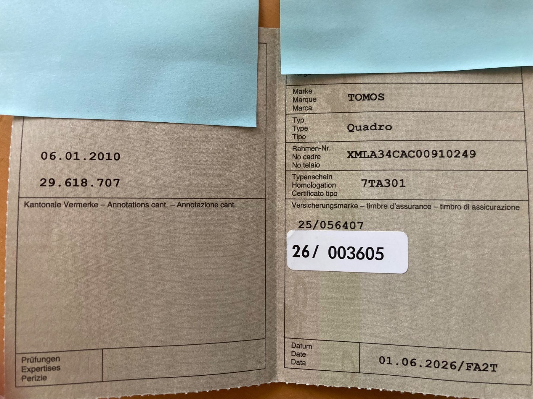 Tomos Mofas: Tomos Mofa Rahmen – Defekt aus Steffisburg von den_yy2r 5