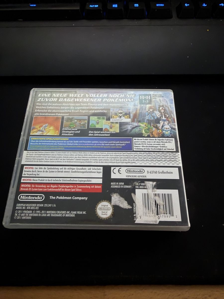 Pokémon Giochi: Pokemon ds Schwarze Edition – Usato da Lengnau AG venduto da leo_l7t9 2