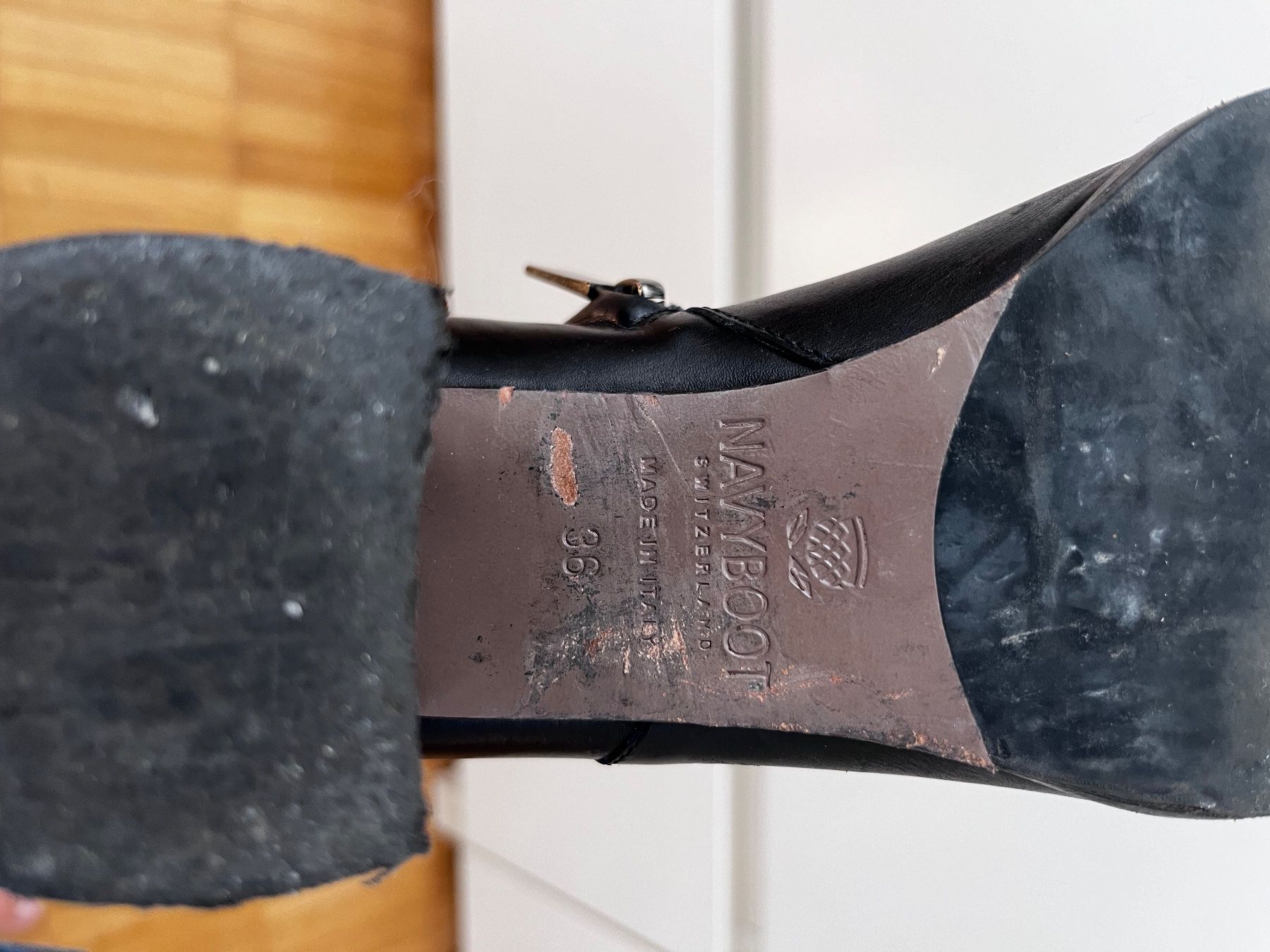 Navyboot Scarpe da donna: Lederstiefel schwarz Navyboot Original – Usato da zürich venduto da mijya 5