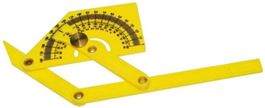 Einstellbarer Winkelmesser aus  Kunststoff 180°: 90 x150 mm