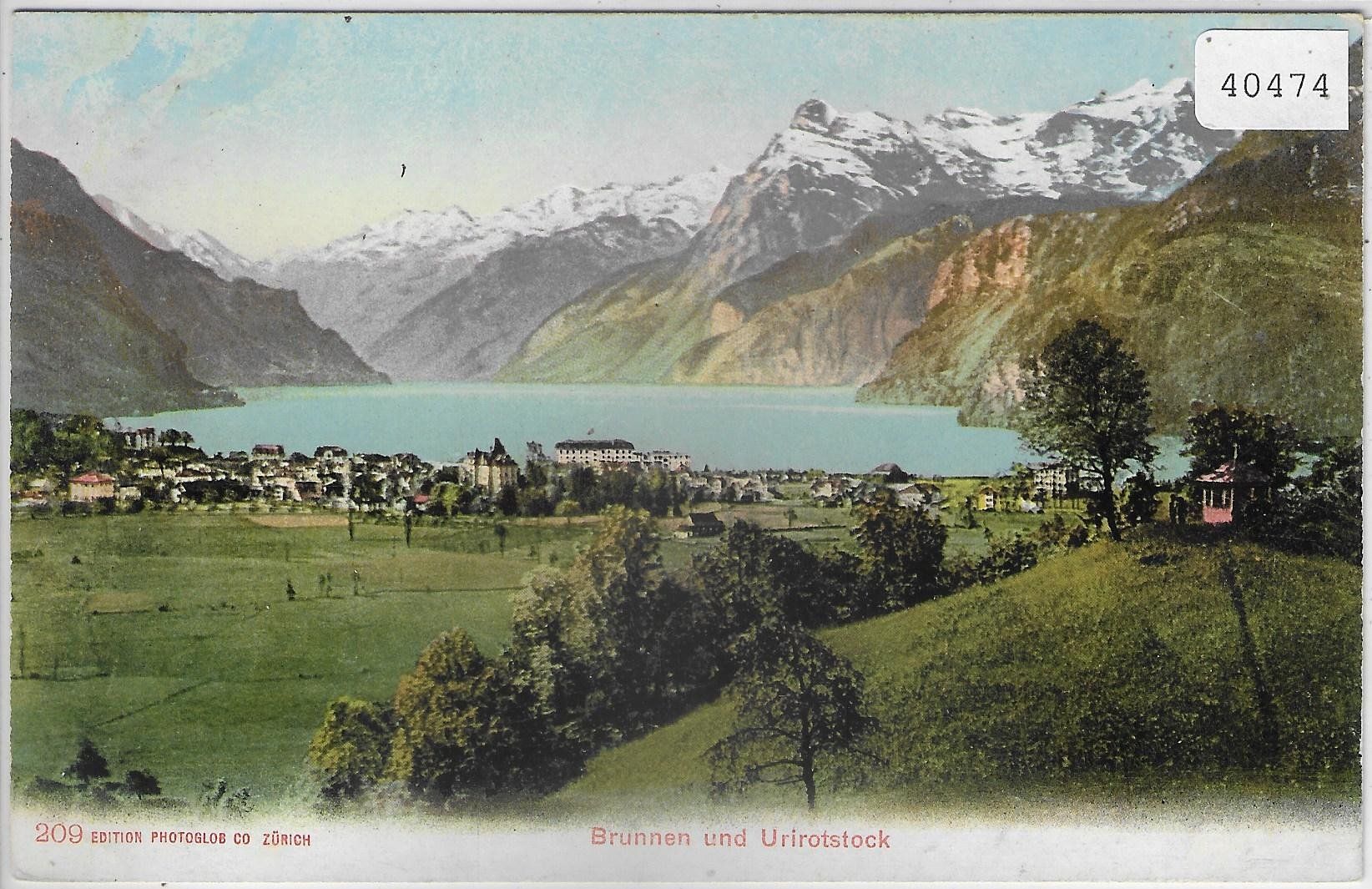 Cartoline postali: Brunnen und Urirotstock - Litho – Usato da Ettingen venduto da Kartenplanet