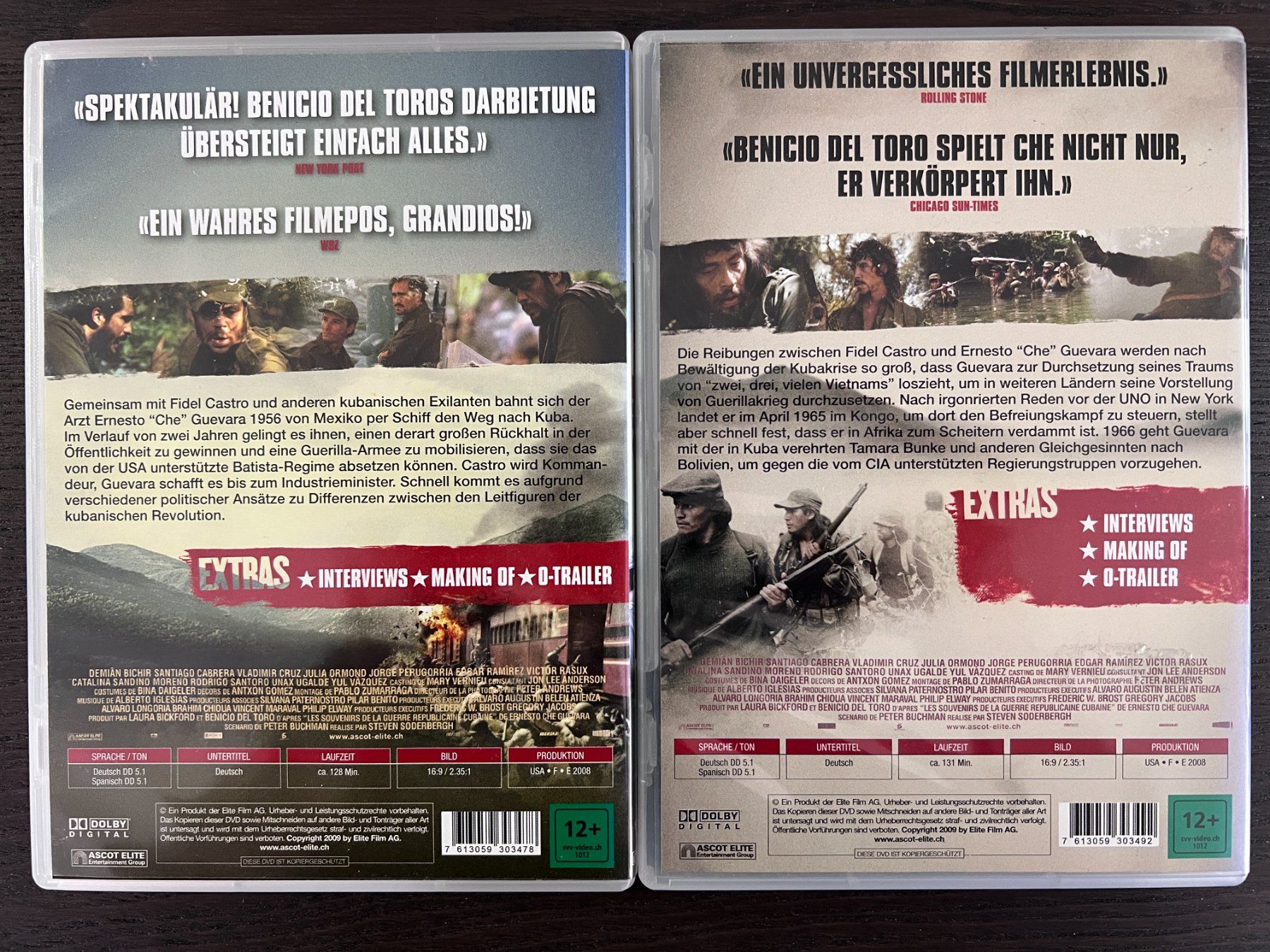 Tutti i DVDs: Che - Teil 1 & 2 – Usato da Zürich venduto da FilmFreunde 3