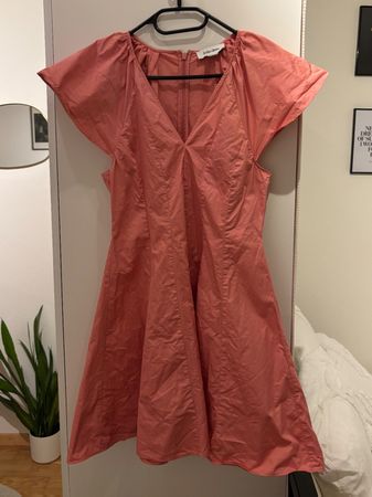 Sommerkleid paper-touch in coral