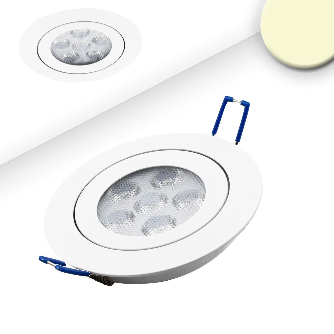 Lampade: LED Einbaustrahler, Weiss, 11 cm Ø – Nuovo (secondo la descrizione) da Kreuzlingen venduto da Smart-Light