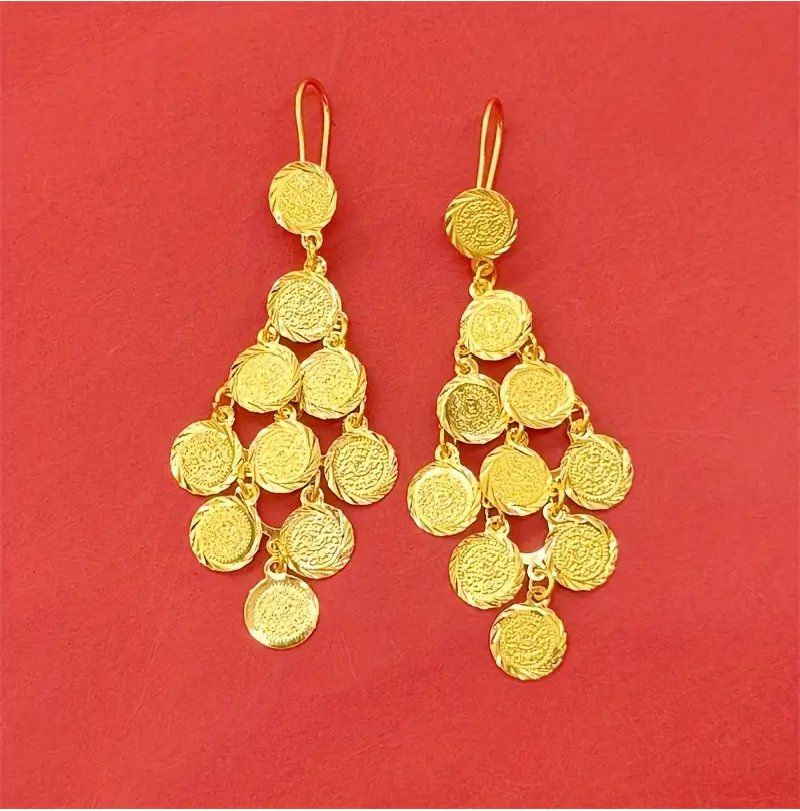 Ohrringe & -stecker: 24k vergoldete Münz Ohrringe  Statement - Chic – Neu und originalverpackt aus Glattbrugg von majuska01 2