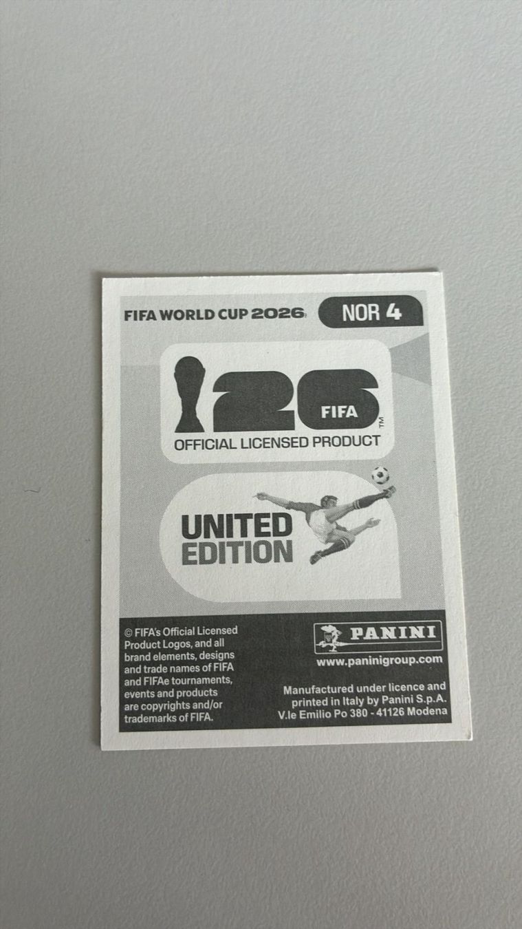 Panini Carte collezionabili: Carte panini 2026 - NOR 4 – Nuovo (secondo la descrizione) da La Neuveville venduto da Ibo2300 1