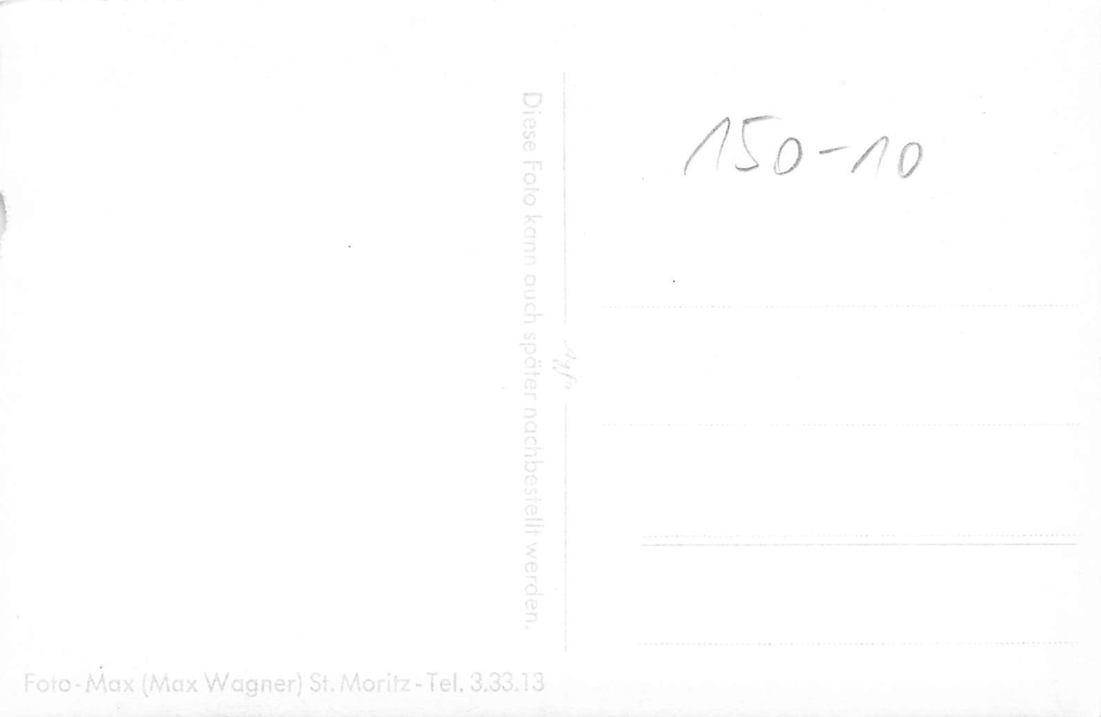 Cartoline postali: Foto Max Wagner St. Moritz – Usato da Biasca venduto da Blenio71 1
