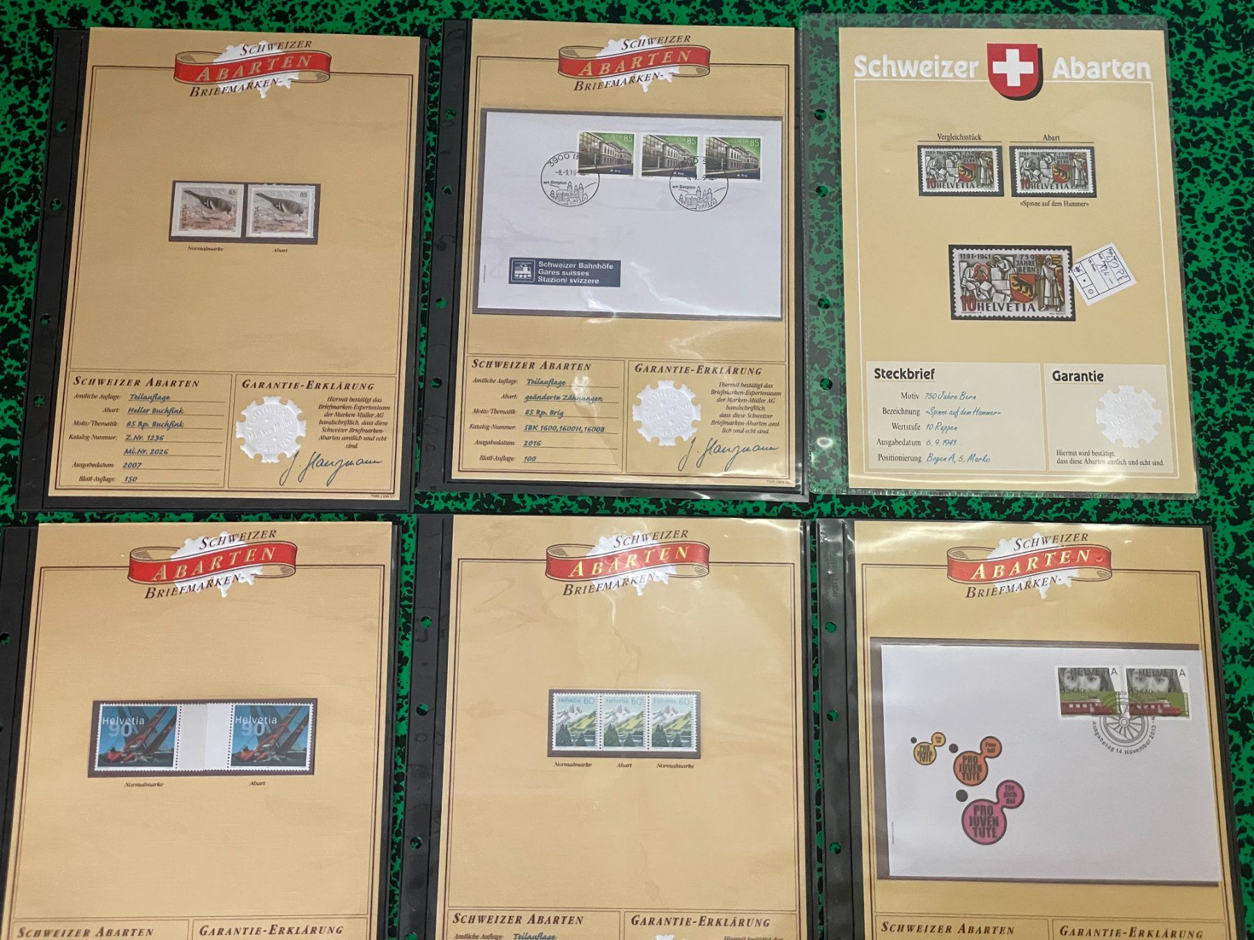 Tous les timbres: Briefmarken Abarten – Neuf (Voir description) à Menzingen par Wlukas