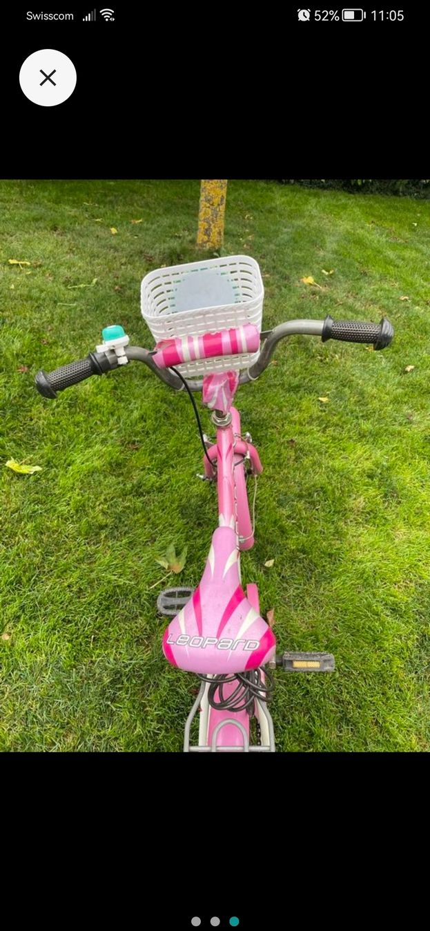 Biciclette: Mädchenvelo 16 Zoll, pink – Usato da Mühlethal venduto da Kiki090 2