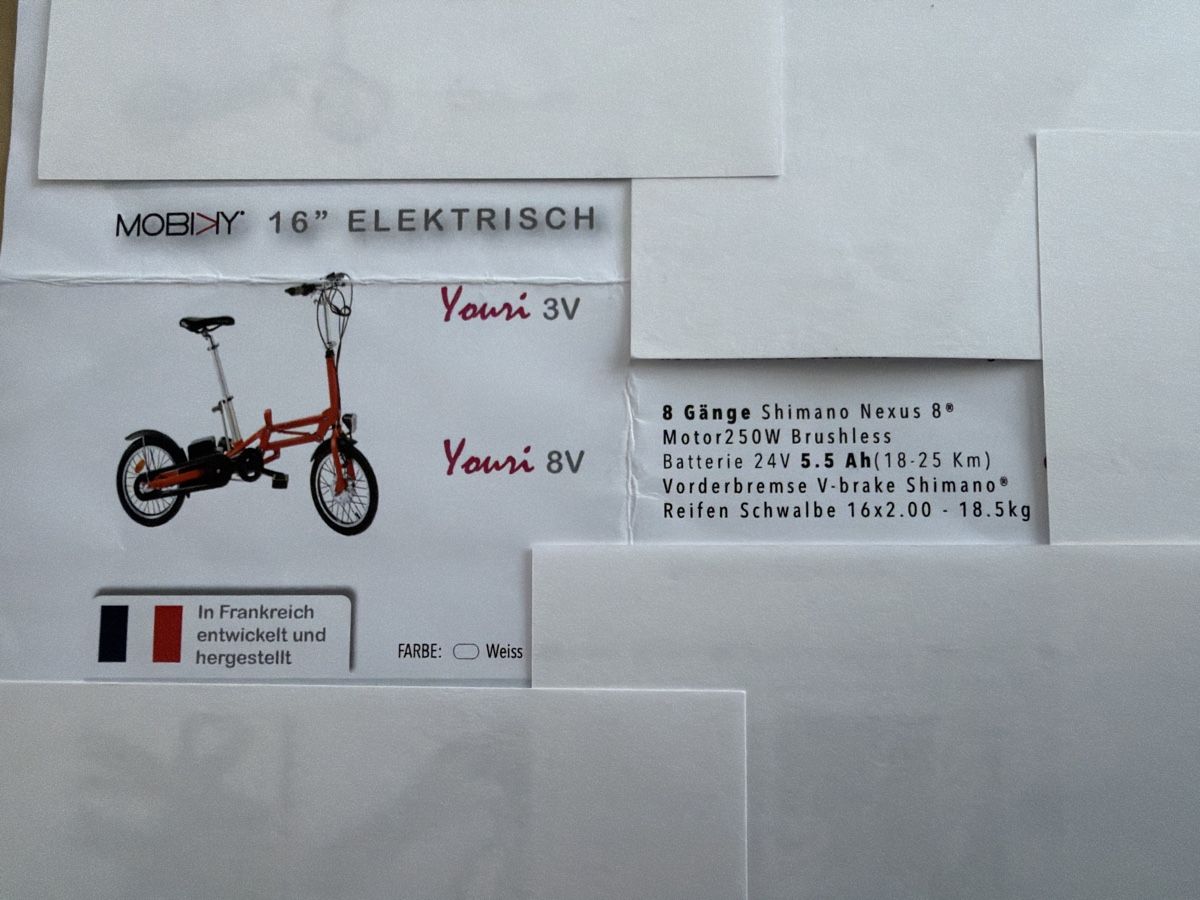 Velos: Klappbares E-Fahrrad – Gebraucht aus Eich von and_9zfj 1