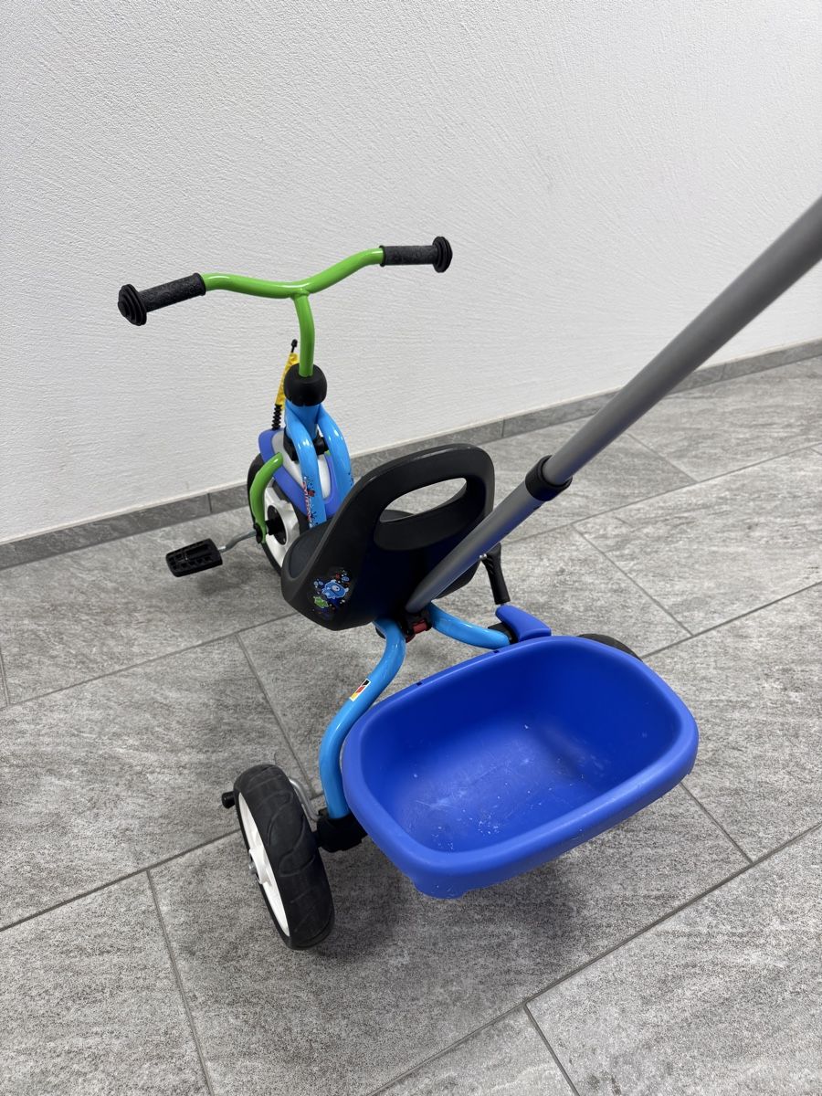Puky Veicoli per bambini: Puky Dreirad blau mit Schubstange – Usato da Chur venduto da bernhasn 1