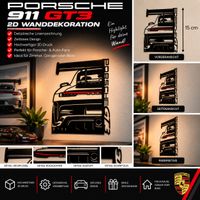 Porsche 911 GT3 2D Wanddekoration – 15 cm