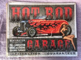 Hot rod garage pin up service v8
