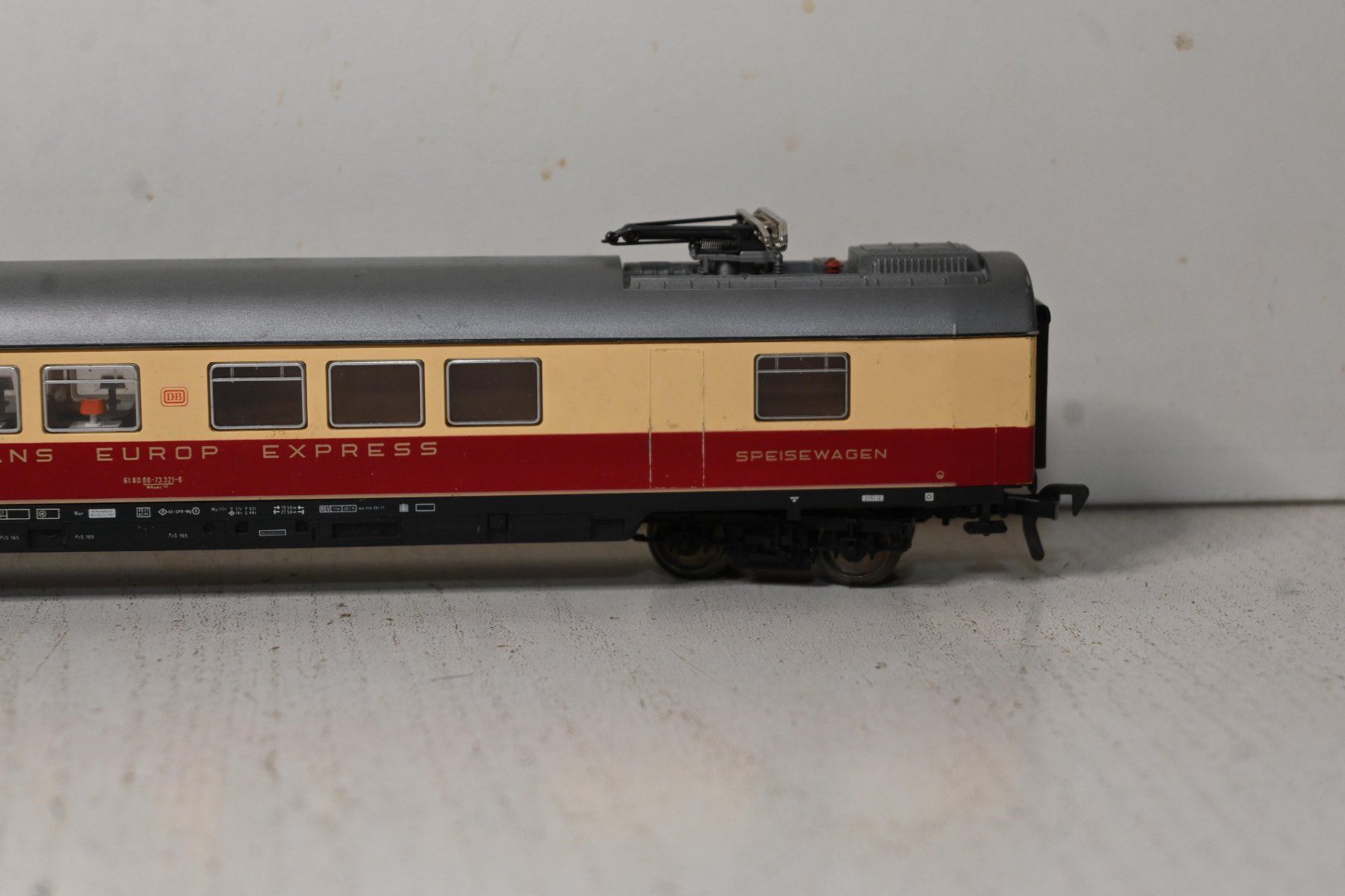 Fleischmann Modellini di ferrovie: TEE Speisewagen Fleischmann HO/DC ohne OVP – Usato da Laupen ZH venduto da Zmoewe 2