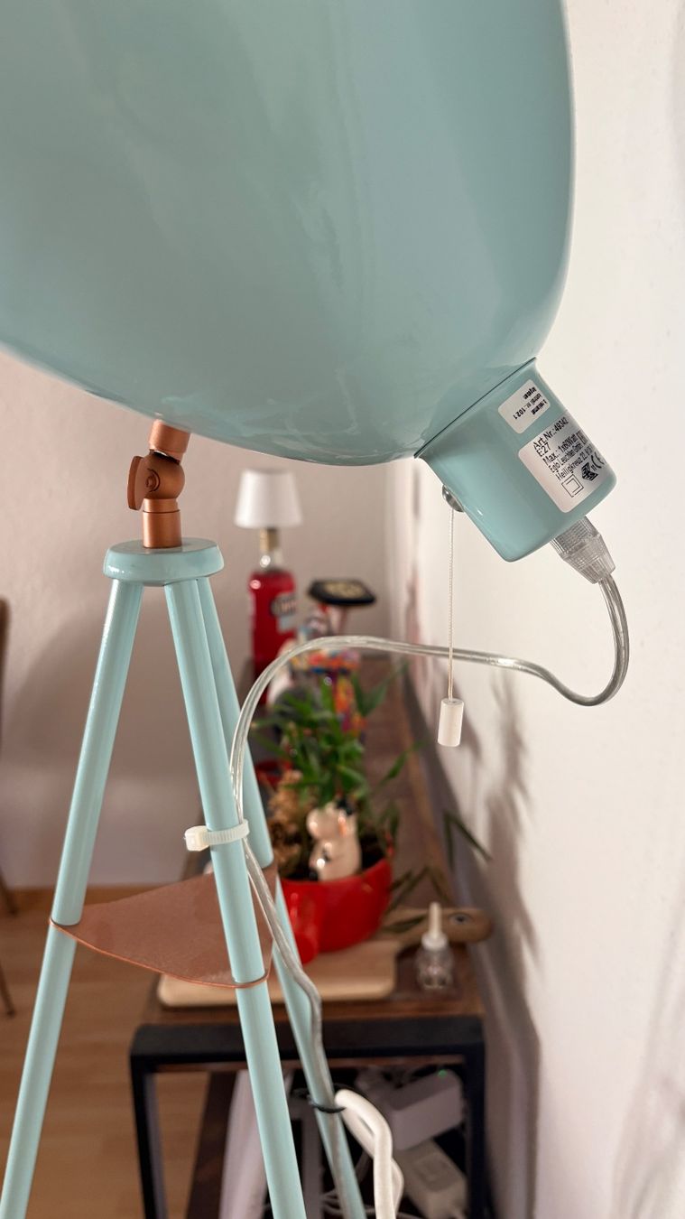 Lampes: Vintage-Stehlampe - Türkis & Messing – D'occasion à Zürich par ale_z9rx 1