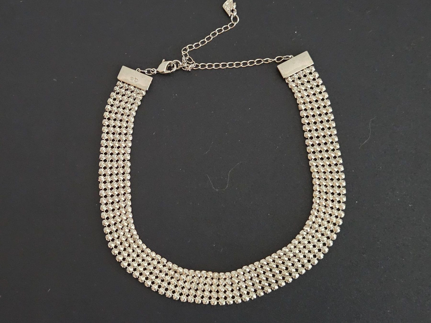 Swarovski Catenine: Original SWAROVSKI Strass-Collier silberfarben – Nuovo (secondo la descrizione) da Abtwil AG venduto da MaVo.0710 1