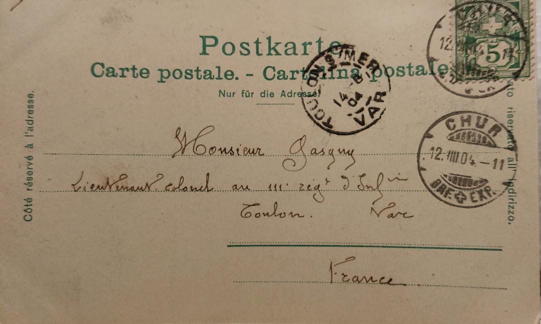 Cartoline postali: CHUR - Oberthor - 1904 – Usato da Delémont venduto da Domdom1 1