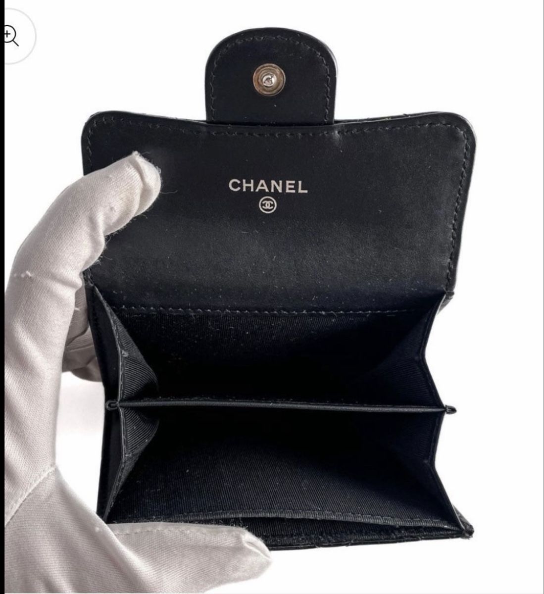 Chanel Portamonete: Chanel Kartenetui Lackleder schwarz – Usato da Aesch BL venduto da trash12 4