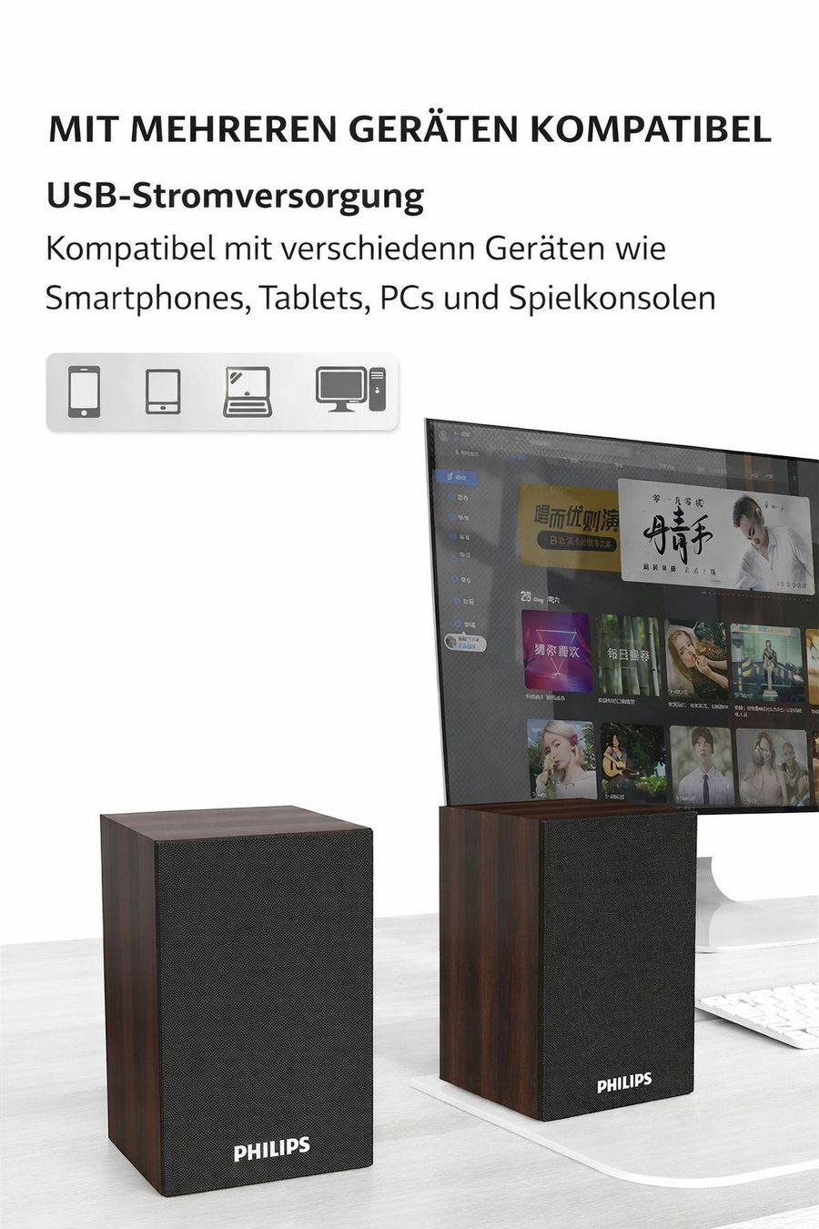Philips Casse acustiche: Philips SPA20 Bluetooth Stereo-Lautsprecher | Holzgehäuse | – Nuovo e nell'imballaggio originale da Winterthur venduto da SwissTechStore 8