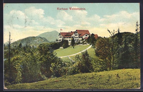 Cartoline postali: Weissenstein / SO, Ansicht vom Kurhaus – Usato da Berlin venduto da bartko-reher