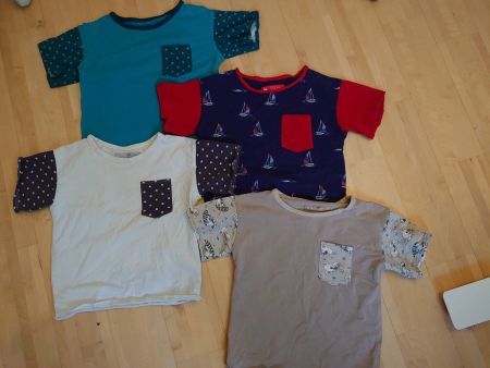 4x Kurzarmshirt Gr. 98