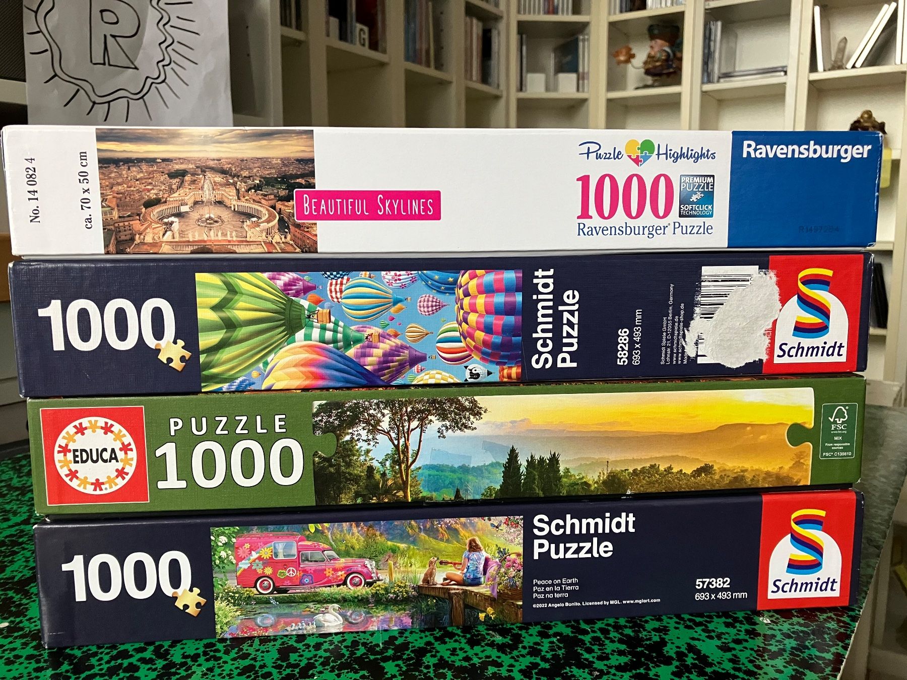 Puzzles: 4 Puzzle-Sammlung 1000 Teile – Gebraucht aus Rüti ZH von Ochello 1