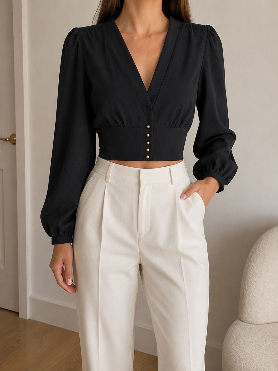 Camicette: Blouse LCW VISION black long sleeve size XL – Nuovo (secondo la descrizione) da Zürich venduto da Mss_sen