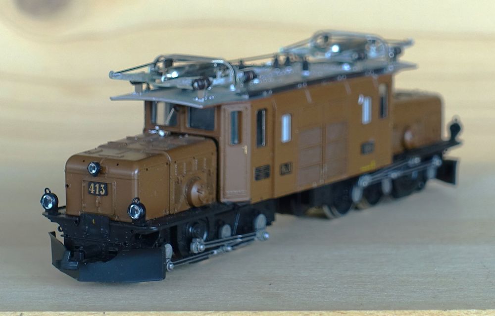 Bemo Modelleisenbahnen: RhB Ge 6/6 I 406, Bemo Art. 1255/6, DC analog. – Gebraucht aus Horw von SwissSteamMemories 2