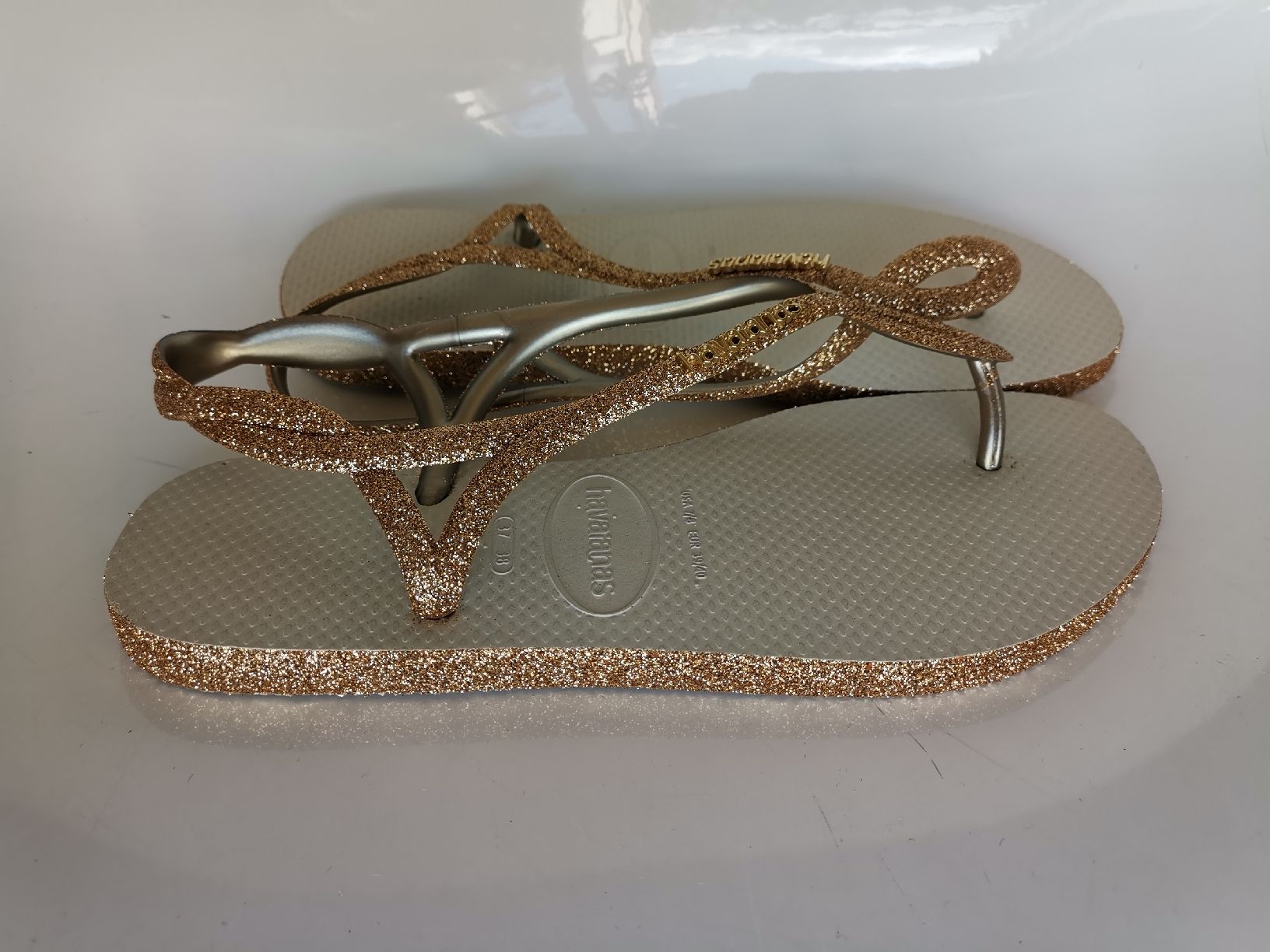 Havaianas Scarpe da donna: Havajanas, neu gold – Nuovo (secondo la descrizione) da Uerikon venduto da pink_flamingo 2