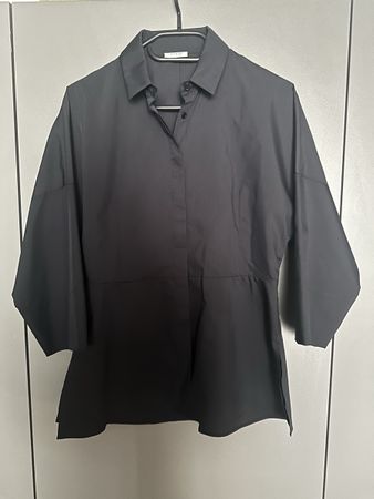 AKRIS Punto Bluse, Navy Cotton, Neu