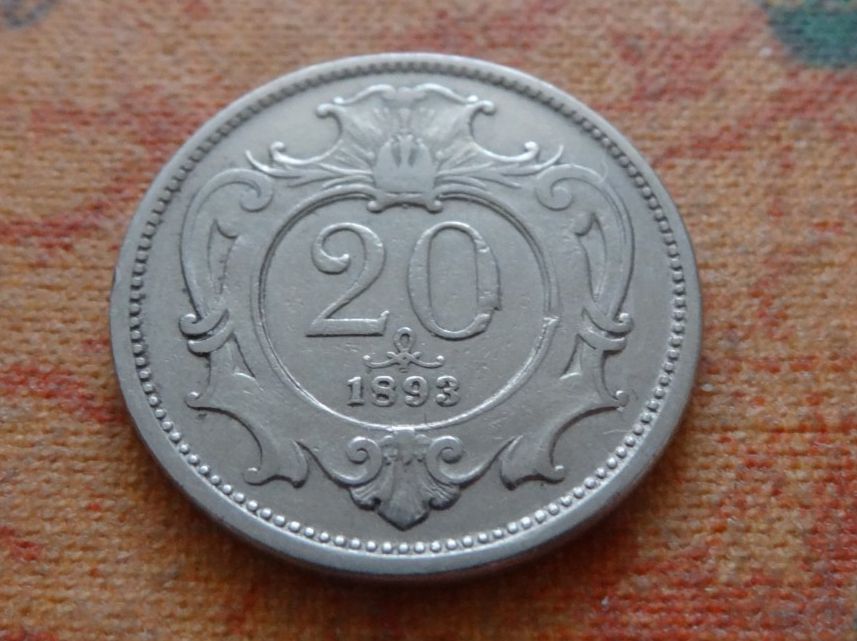 Alle Münzen: AUTRICHE   20  Heller  1893 – Gebraucht aus Romanel-sur-Lausanne von Swift13